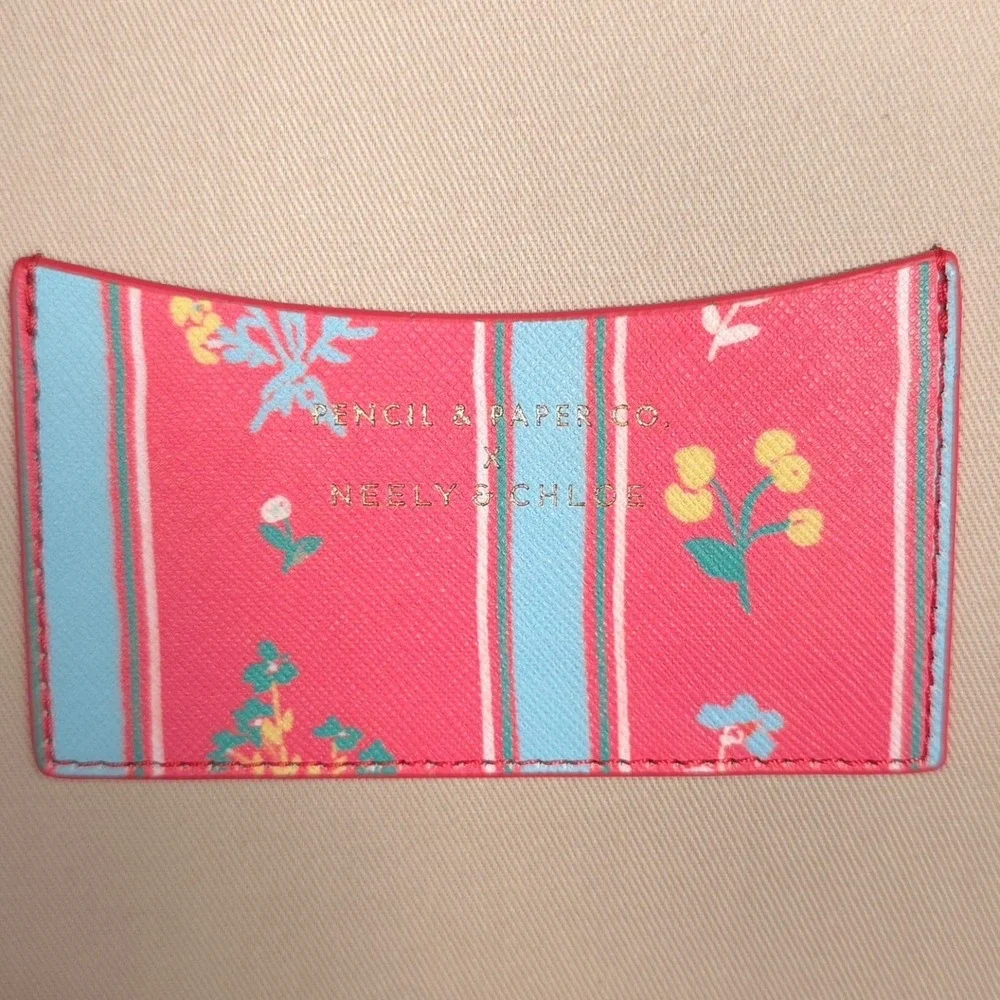 NEELY & CHLOE Women's Jewelry Case Travel Organizer Floral‎ Zip Box Pink